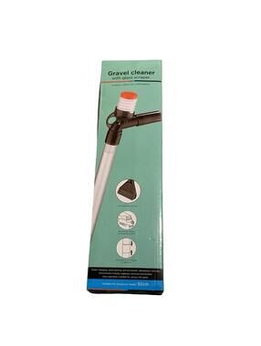 Pulaco Aquarium Gravel Cleaner Siphon Vacuum with Glass Scraper Kit 92cm NEW